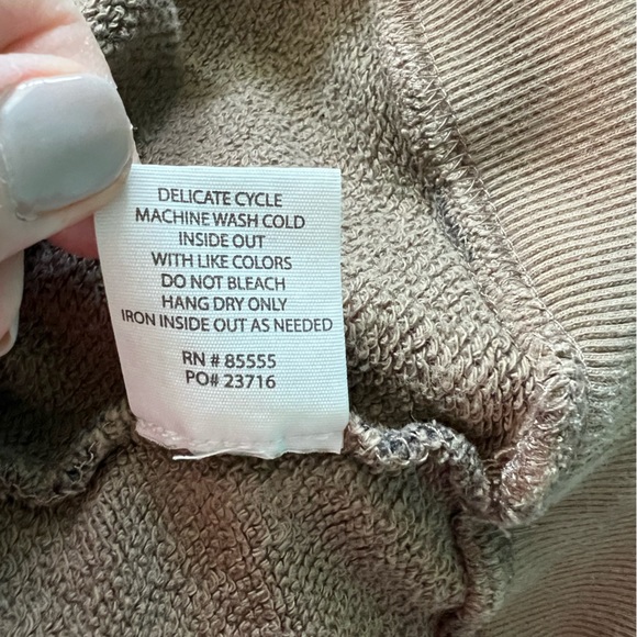 Pistols Cropped Animal Print Ling Sleeve Sweatshirt - Picture 6 of 7